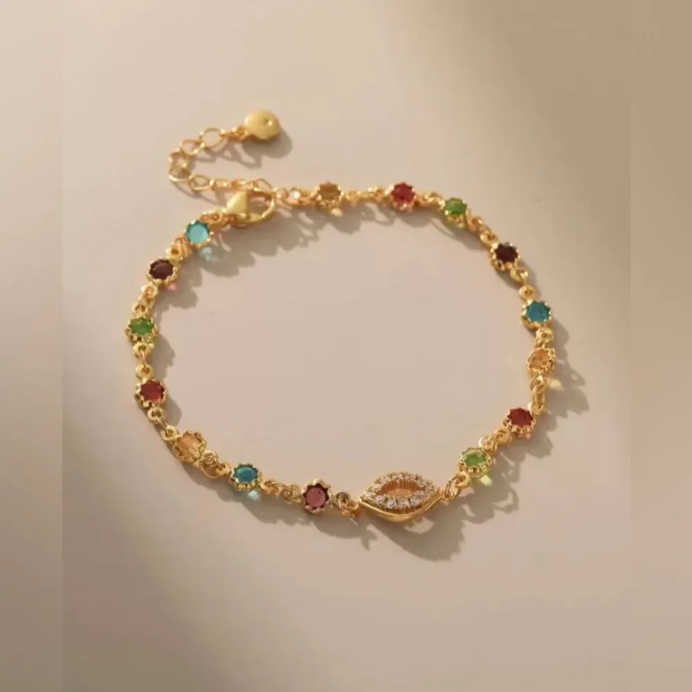 Multicolor Gemstone Bracelet Q52